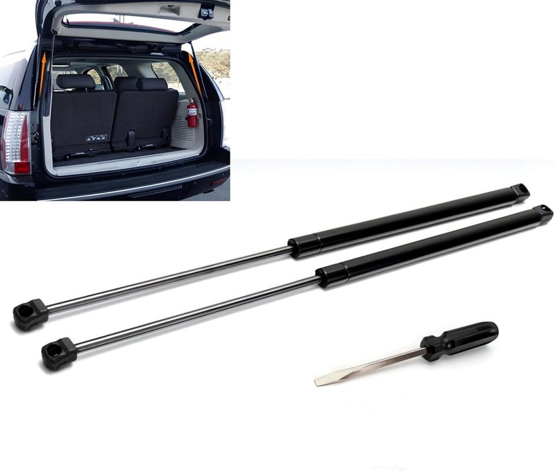 JSTEE Rear Liftgate Tailgate Lift Supports Struts Shocks Gas Spings for 2002-2006 Cadillac Escalade,2000-2004 GMC Yukon, Compatible with Chevrolet 2000-2004 Suburban Tahoe SG230064,2pcs,with Screwdriver - Image 1